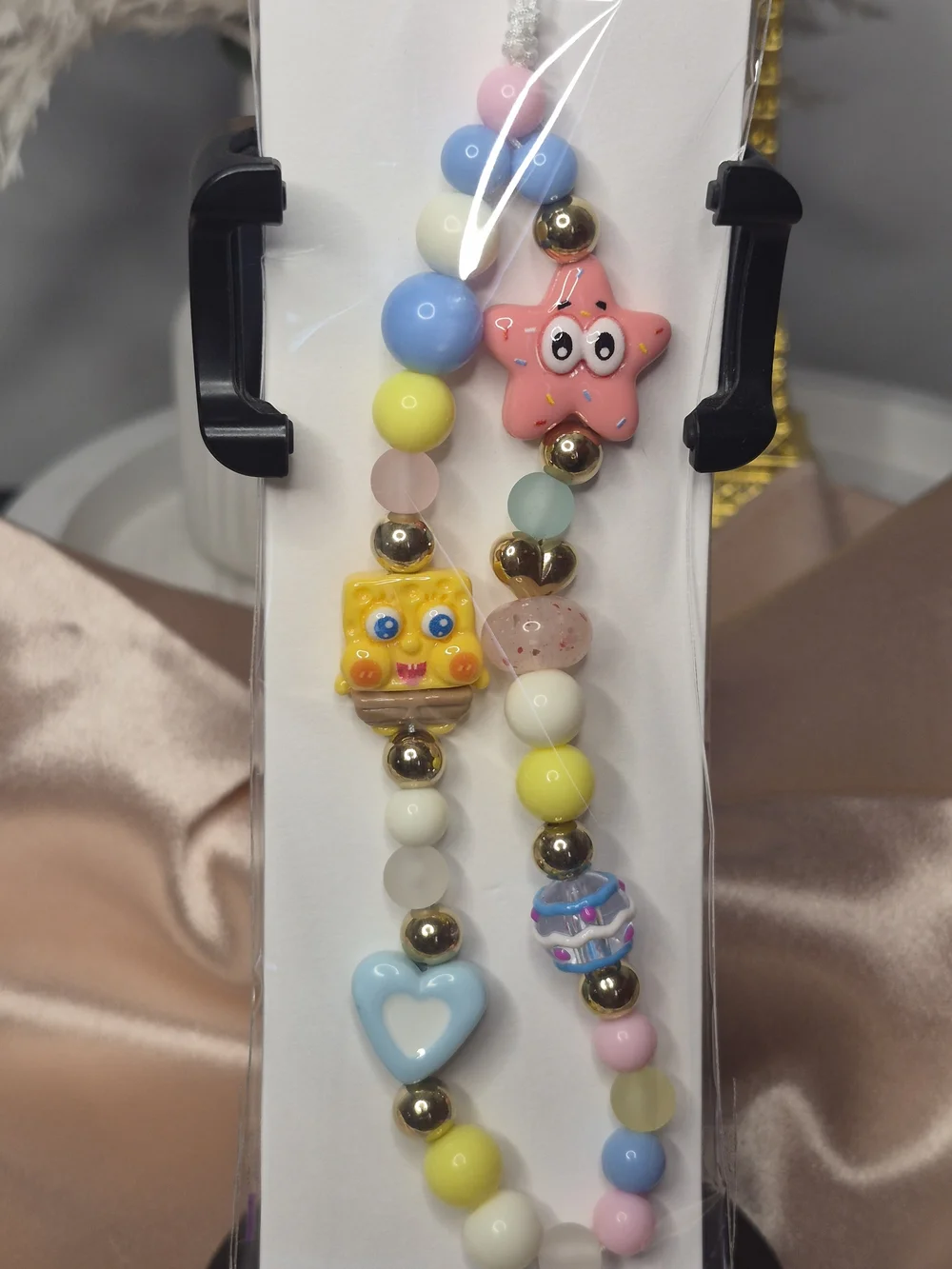 ✨💛 Cute Cartoon Beaded Phone Charm Wrist Strap 💛✨